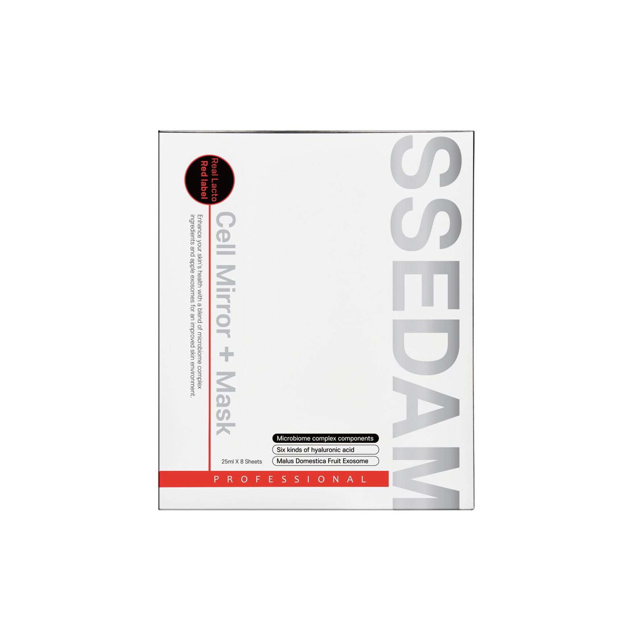 SSEDAM Real Lacto Redlabel Cell Mirror + Mask 25ml / 0.84 fl oz x 8 sheets